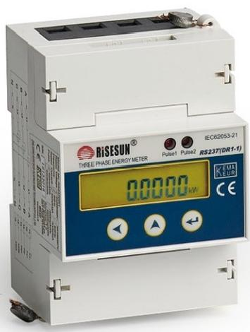 RS237(DR1-1) Three Phase Din Rail Electronic Energy Meter